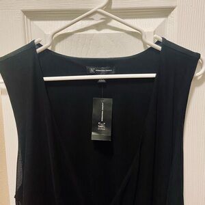 INC Black Sleeveless Top size XL